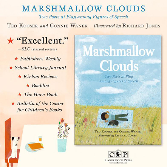 Praise for MARSHMALLOW CLOUDS; links to Candlewick Press Website